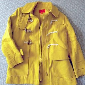 Joe Fresh yellow toggle coat